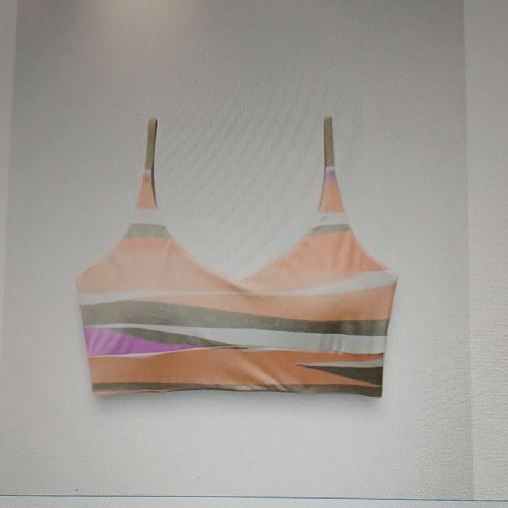 9 Prana Willow Falls Reversible Top Striped Multicolor